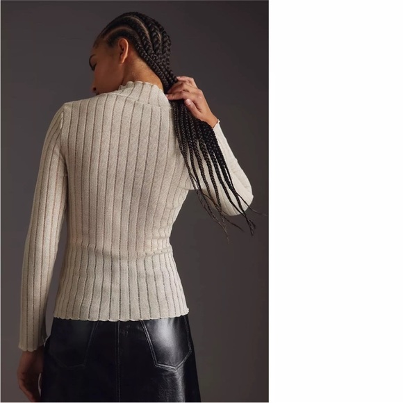 Pilcro Sheer Turtleneck - Picture 3 of 8